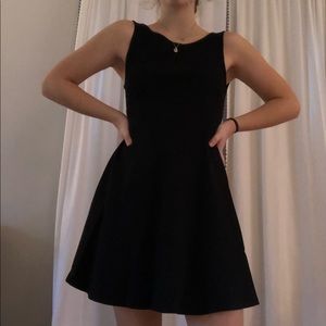 Black skater dress